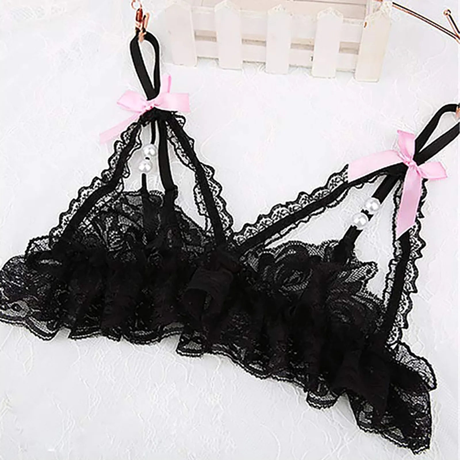 Open Cups Bra Set Lace Sexy Erotic Lingerie Women Underwear Dress Exposed Open Bra with Open Panties Set Ночнушка Женская